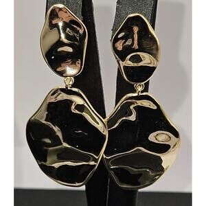 PAVOI 14K Gold Plated 925 Sterling Silver Posts Lightweight Hammered Drop Dangle